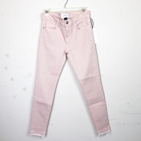 CURRENT Elliot, The Stiletto, primrose pink released hem jeans - Picture 4 of 11